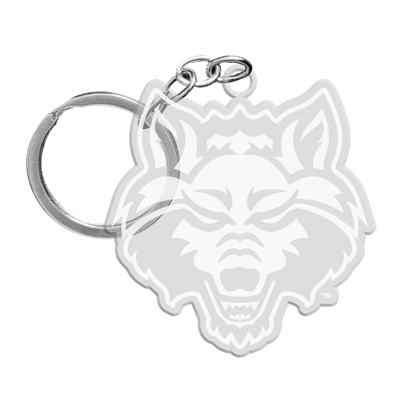 Arkansas State Officially Licensed Precision-Cut Acrylic Keychain – Printed or Engraved Logo Etched