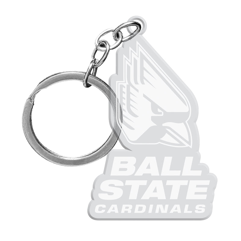 Ball State University Officially Licensed Precision-Cut Acrylic Keychain – Printed or Engraved Logo Etched