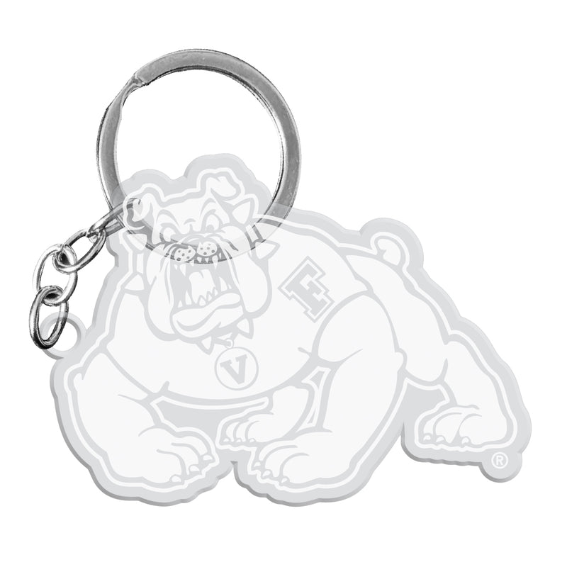 Fresno State Bulldogs Officially Licensed Precision-Cut Acrylic Keychain – Printed or Engraved Logo Etched