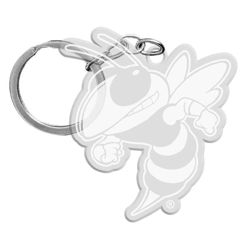 Georgia Tech Yellow Jackets Officially Licensed Precision-Cut Acrylic Keychain – Printed or Engraved Logo Etched
