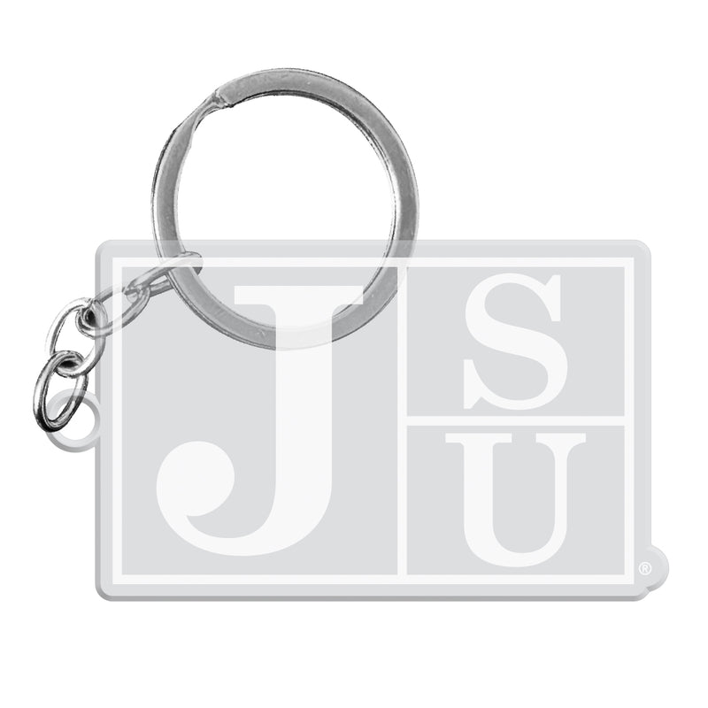 Jackson State University Officially Licensed Precision-Cut Acrylic Keychain – Printed or Engraved Logo Etched