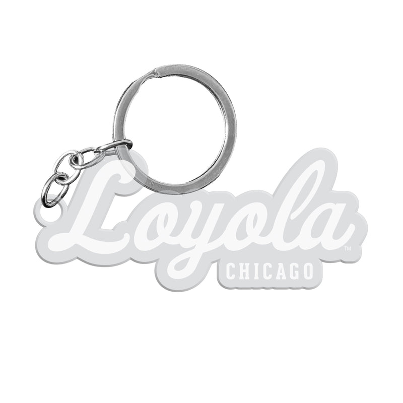 Loyola University Ramblers Officially Licensed Precision-Cut Acrylic Keychain – Printed or Engraved Logo Etched