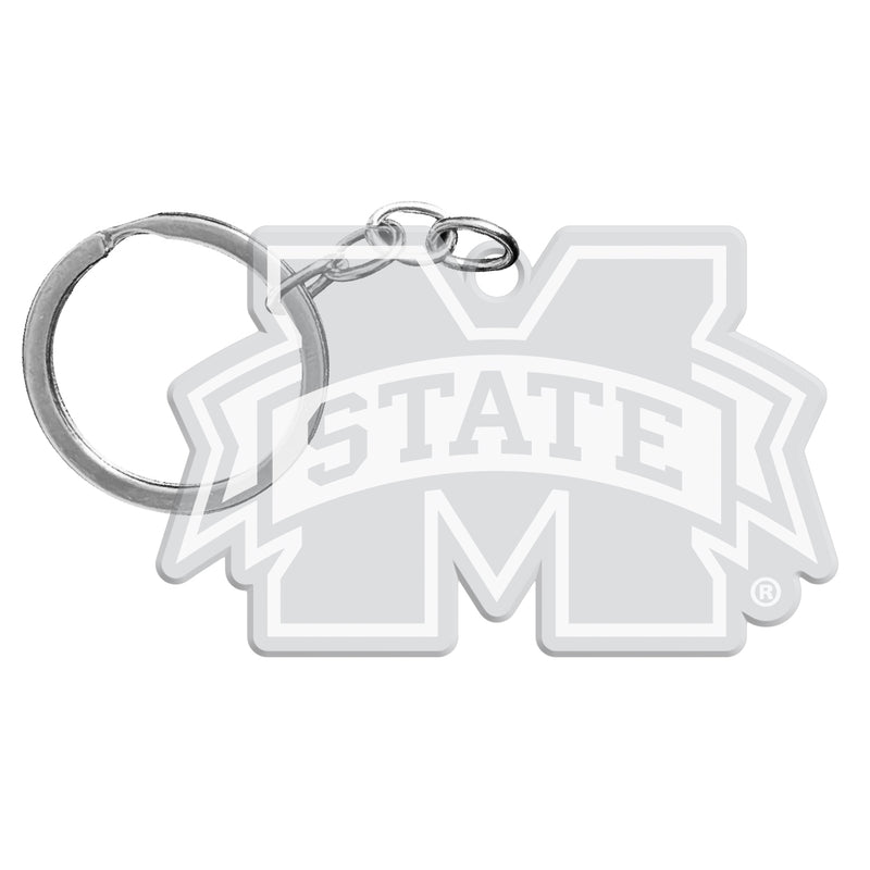 Mississippi State Bulldogs Officially Licensed Precision-Cut Acrylic Keychain – Printed or Engraved Logo Etched