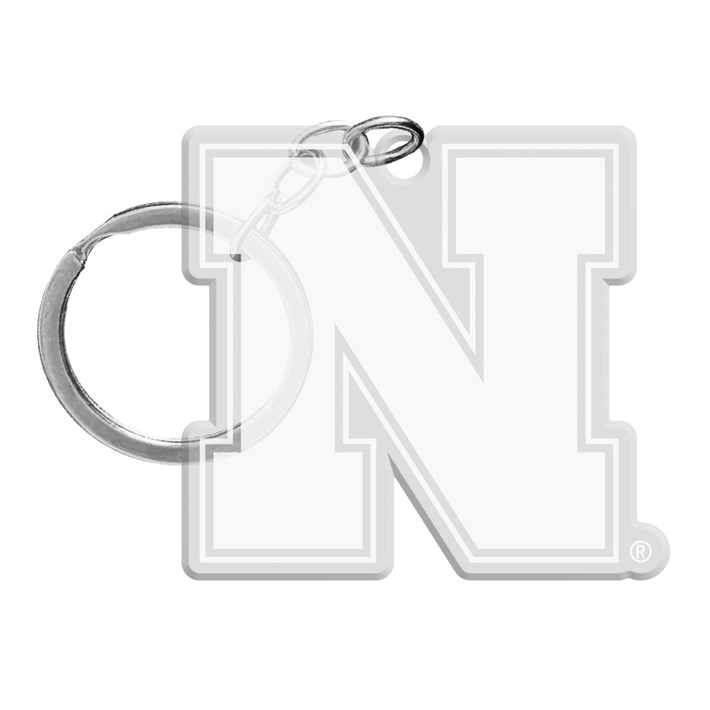 Nebraska Cornhuskers Officially Licensed Precision-Cut Acrylic Keychain – Printed or Engraved Logo Etched