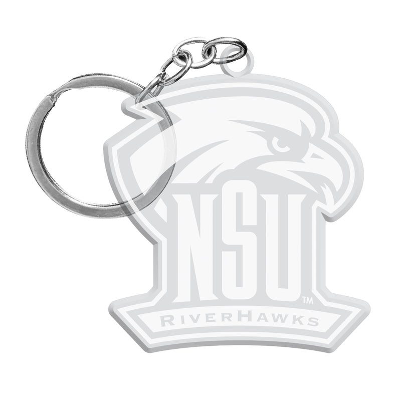 Northeastern State University Riverhawks Officially Licensed Precision-Cut Acrylic Keychain – Printed or Engraved Logo Etched