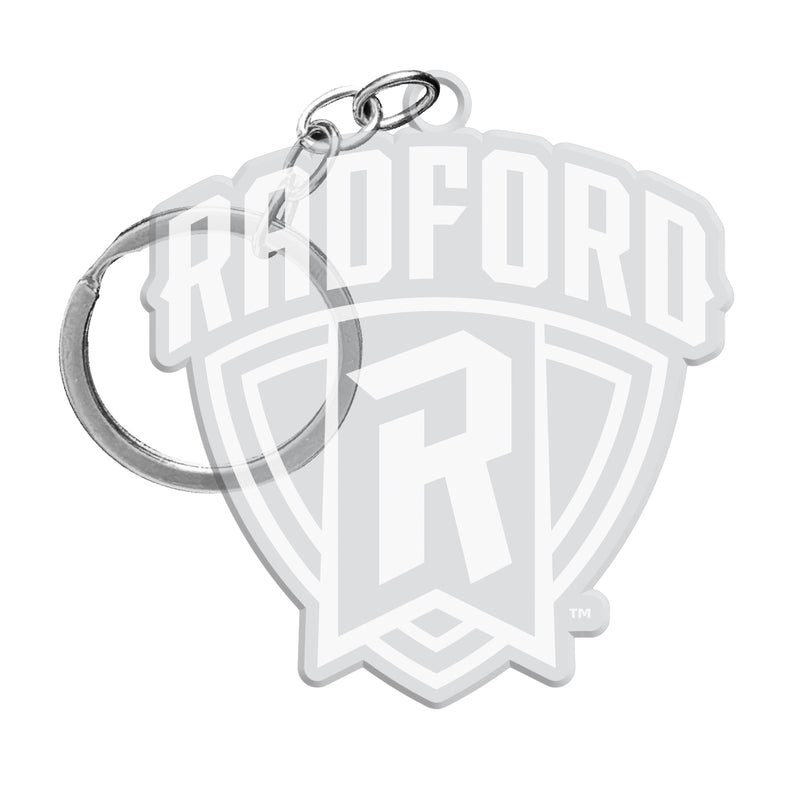Radford University Highlanders Officially Licensed Precision-Cut Acrylic Keychain – Printed or Engraved Logo Etched