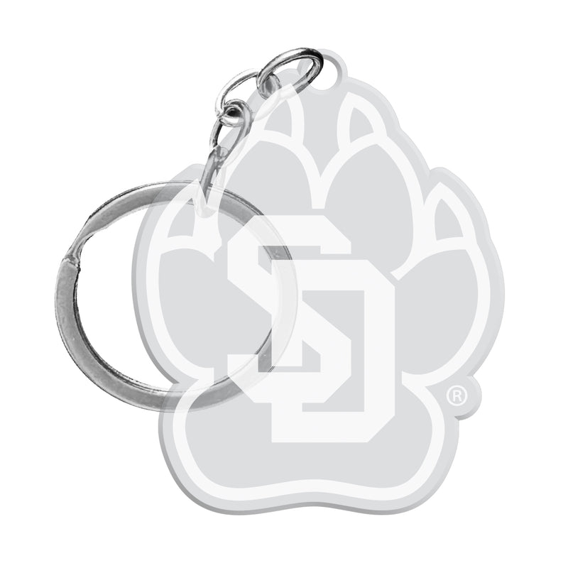 South Dakota Coyotes Officially Licensed Precision-Cut Acrylic Keychain – Printed or Engraved Logo Etched