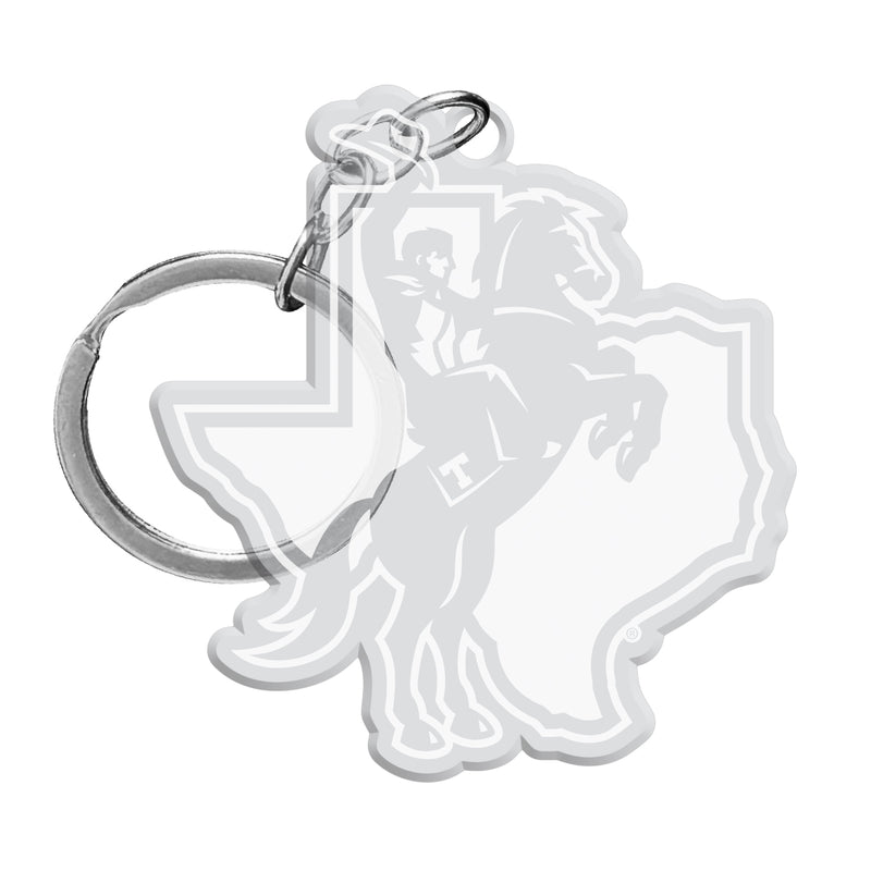 Tarleton State University Officially Licensed Precision-Cut Acrylic Keychain – Printed or Engraved Logo Etched