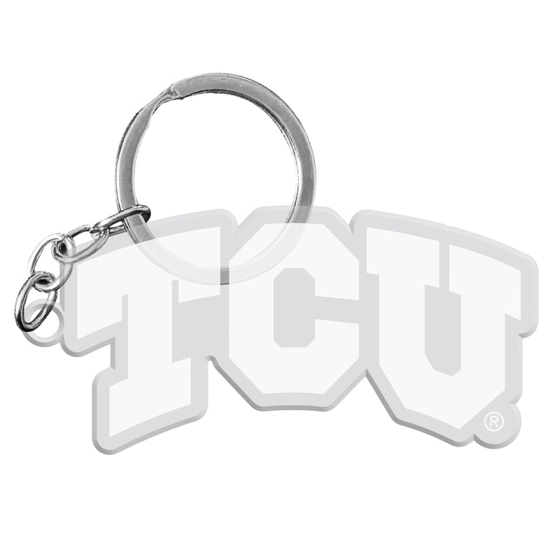 Texas Christian University Officially Licensed Precision-Cut Acrylic Keychain – Printed or Engraved Logo Etched