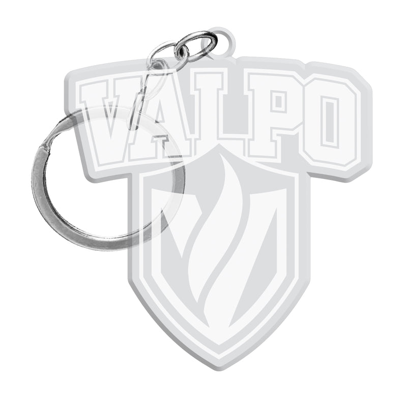 Valparaiso University Officially Licensed Precision-Cut Acrylic Keychain – Printed or Engraved Logo Etched
