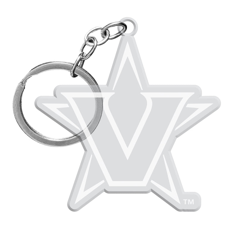 Vanderbilt University Officially Licensed Precision-Cut Acrylic Keychain – Printed or Engraved Logo Etched