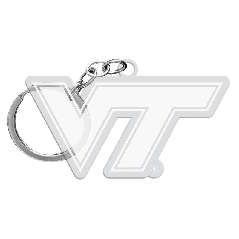 Virginia Tech Hokies Officially Licensed Precision-Cut Acrylic Keychain – Printed or Engraved Logo Etched