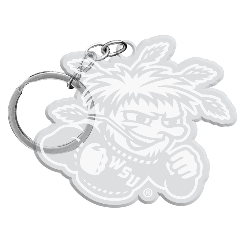 Wichita State Shockers Officially Licensed Precision-Cut Acrylic Keychain – Printed or Engraved Logo Etched