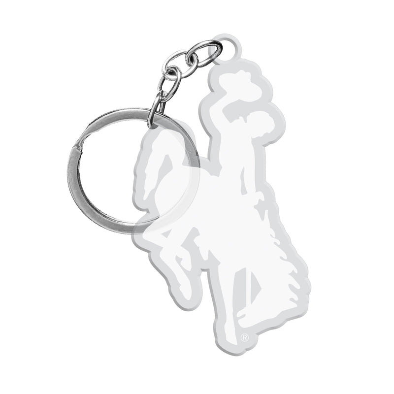 University of Wyoming Officially Licensed Precision-Cut Acrylic Keychain – Printed or Engraved Logo Etched