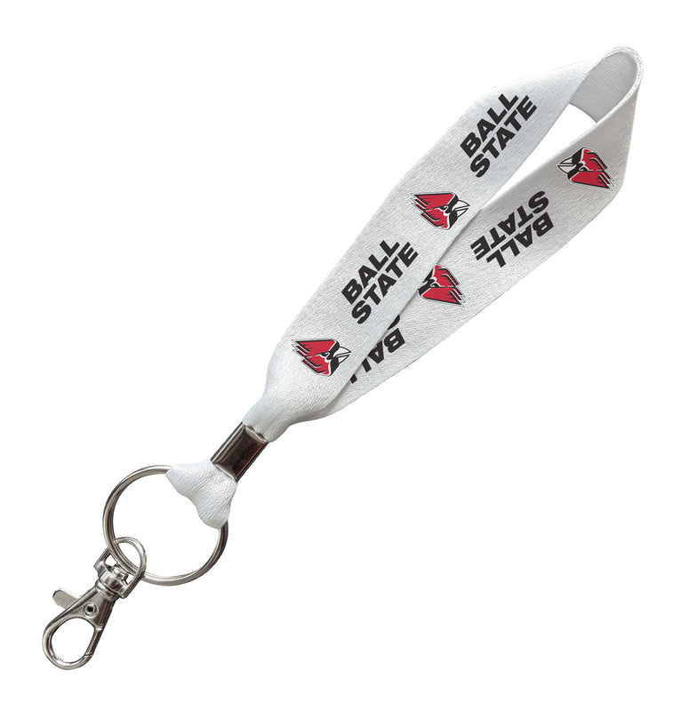 Ball State University Officially Licensed 6-Inches Long Cloth Keychain Lanyard 