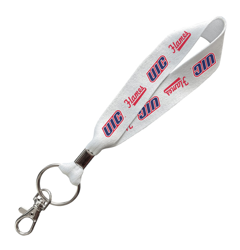 University of Illinois at Chicago Officially Licensed 6-Inches Long Cloth Keychain Lanyard 
