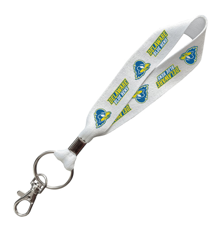 Delaware Blue Hens Officially Licensed 6-Inches Long Cloth Keychain Lanyard 