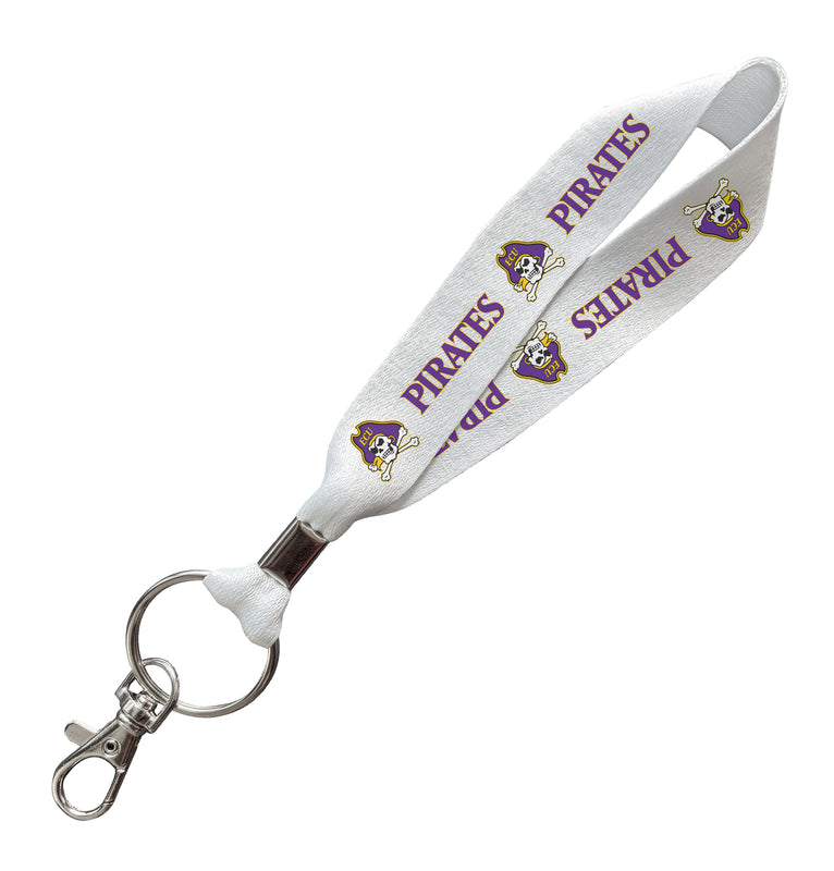 East Carolina Pirates Officially Licensed 6-Inches Long Cloth Keychain Lanyard 