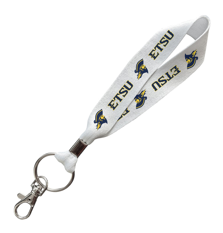 East Tennessee State University Officially Licensed 6-Inches Long Cloth Keychain Lanyard 