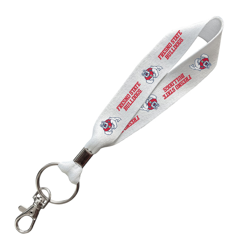 Fresno State Bulldogs Officially Licensed 6-Inches Long Cloth Keychain Lanyard 