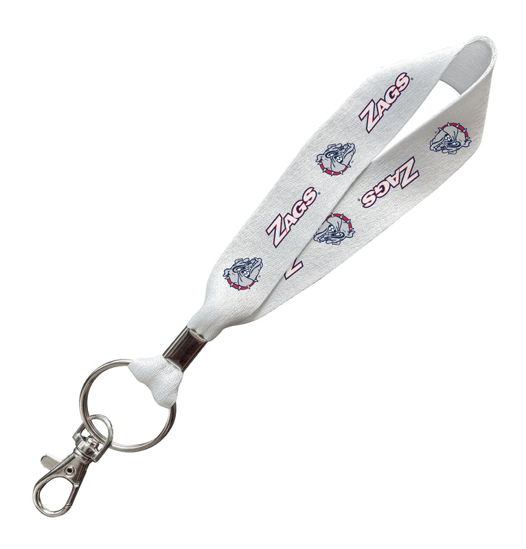 Gonzaga Bulldogs Officially Licensed 6-Inches Long Cloth Keychain Lanyard 