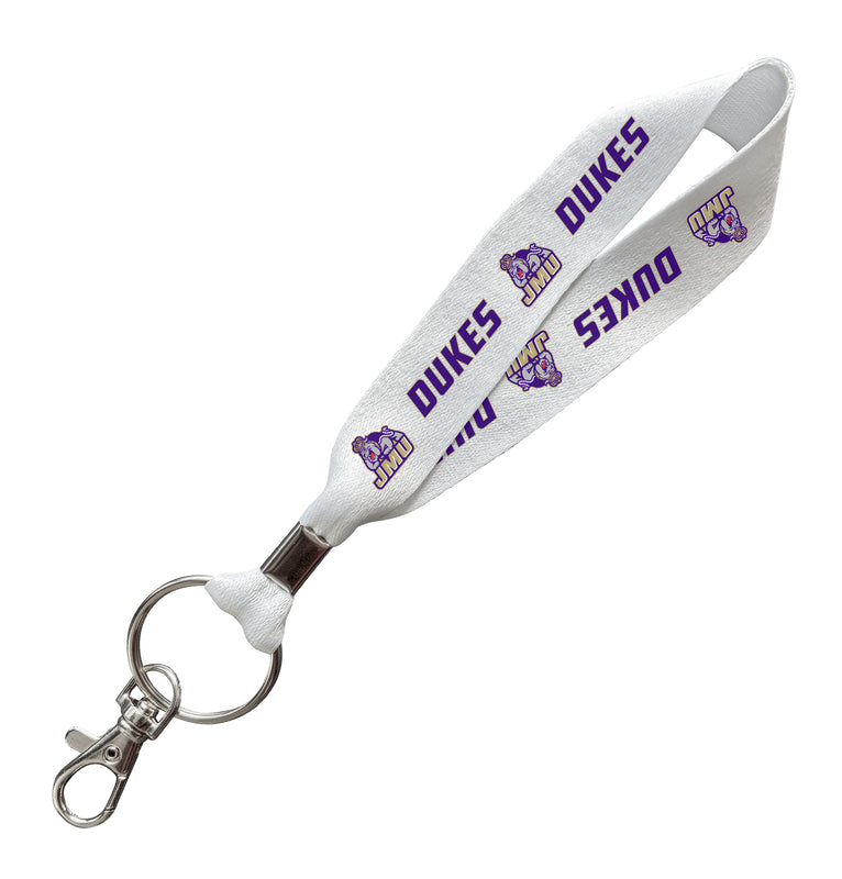 James Madison Dukes Officially Licensed 6-Inches Long Cloth Keychain Lanyard 