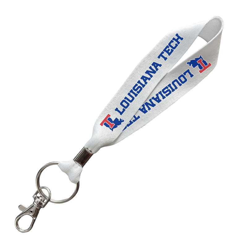 Louisiana Tech Bulldogs Officially Licensed 6-Inches Long Cloth Keychain Lanyard 