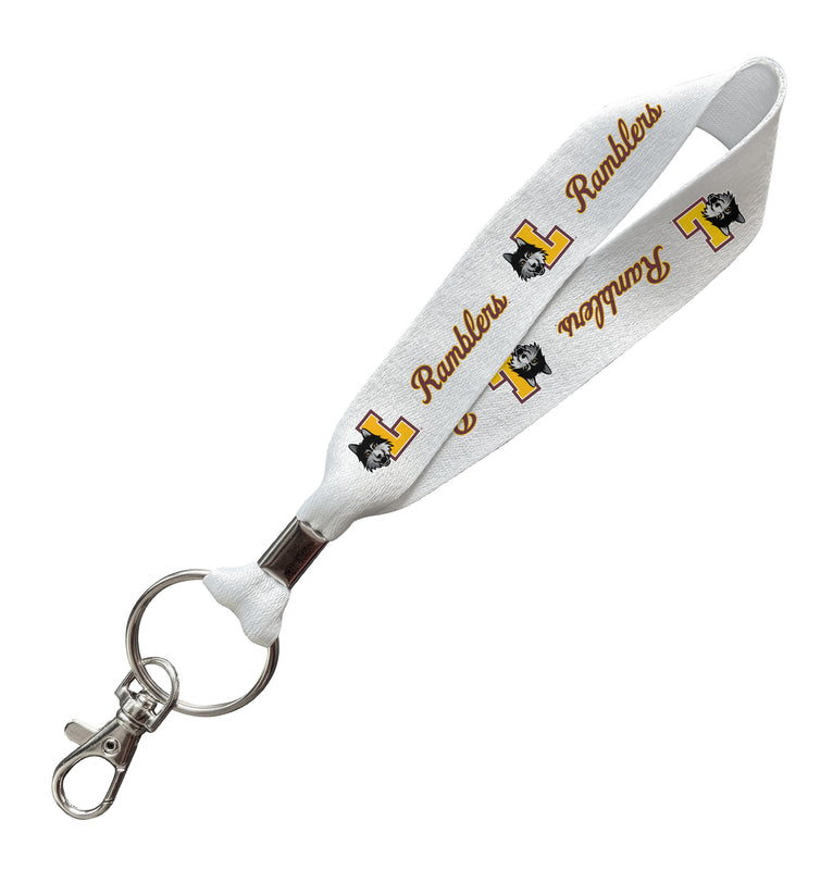 Loyola University Ramblers Officially Licensed 6-Inches Long Cloth Keychain Lanyard 