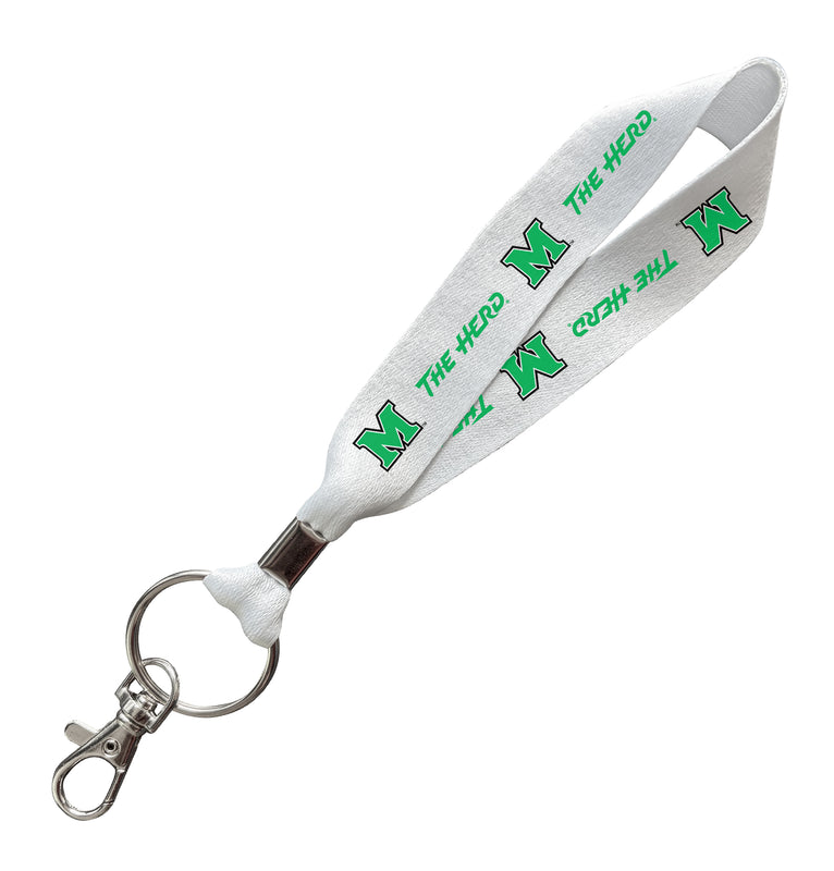 Marshall Thundering Herd Officially Licensed 6-Inches Long Cloth Keychain Lanyard 