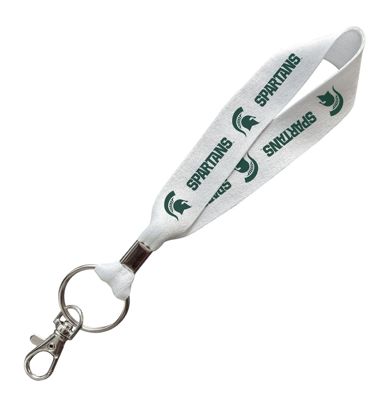 Michigan State Spartans Officially Licensed 6-Inches Long Cloth Keychain Lanyard 