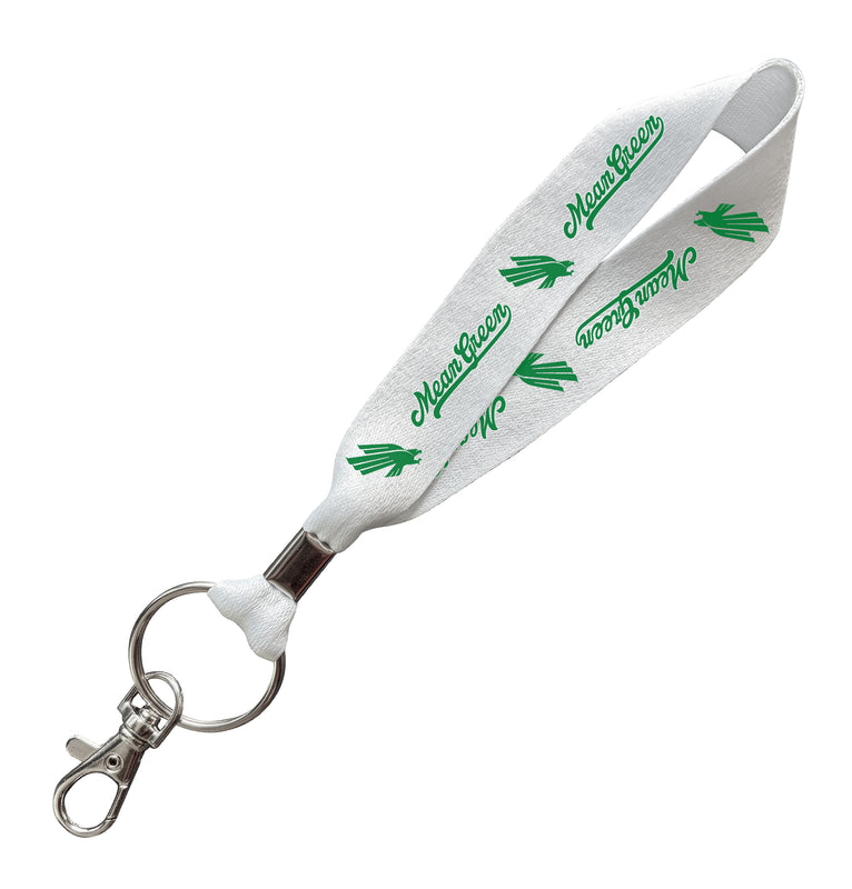 North Texas Officially Licensed 6-Inches Long Cloth Keychain Lanyard 