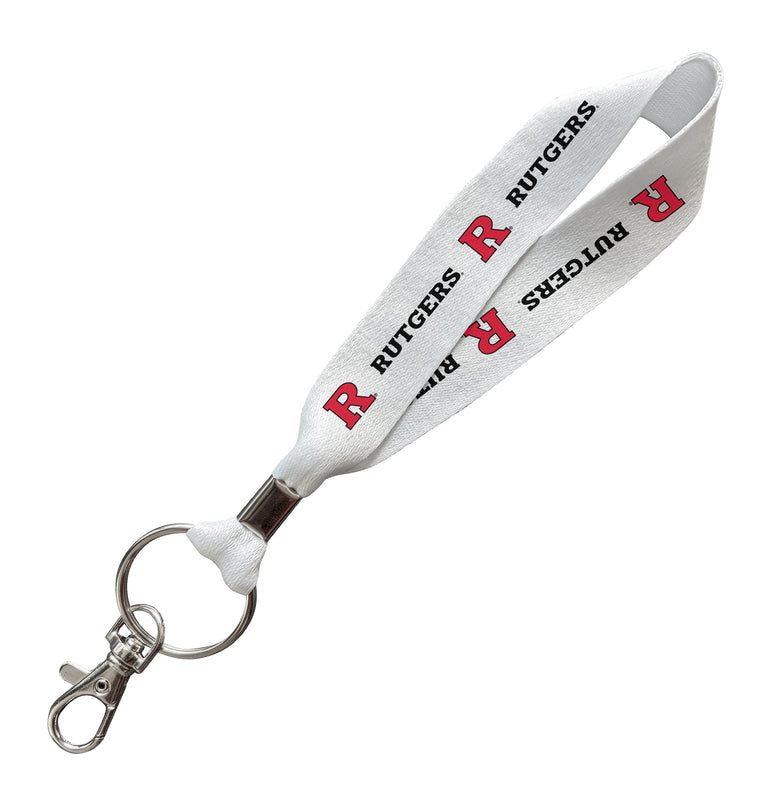 Rutgers Scarlet Knights Officially Licensed 6-Inches Long Cloth Keychain Lanyard 