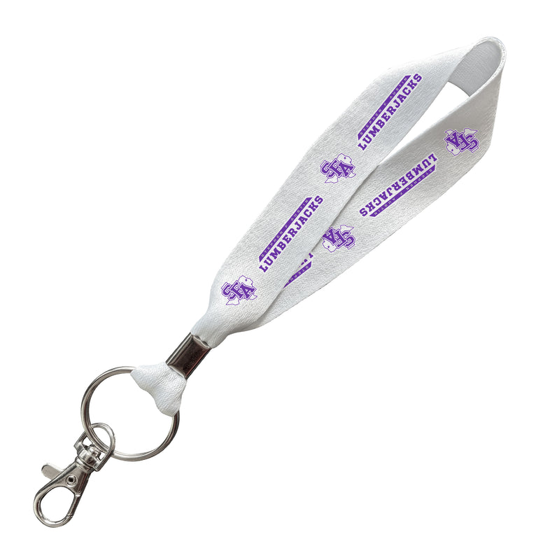 Stephen F. Austin State University Officially Licensed 6-Inches Long Cloth Keychain Lanyard 