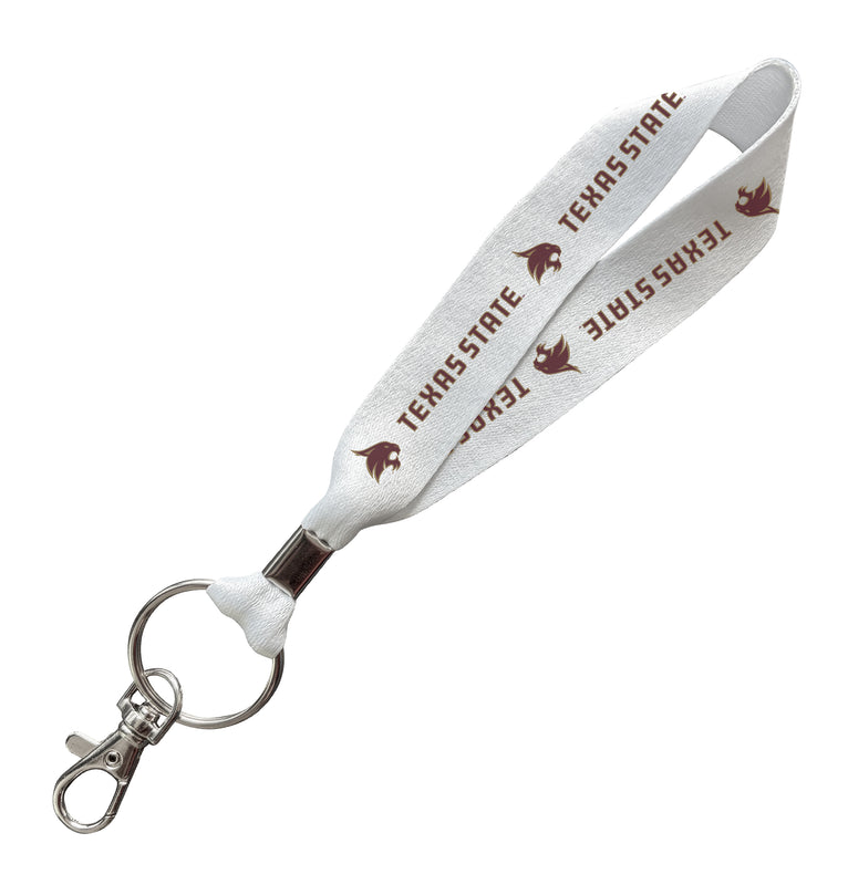 Texas State Bobcats Officially Licensed 6-Inches Long Cloth Keychain Lanyard 