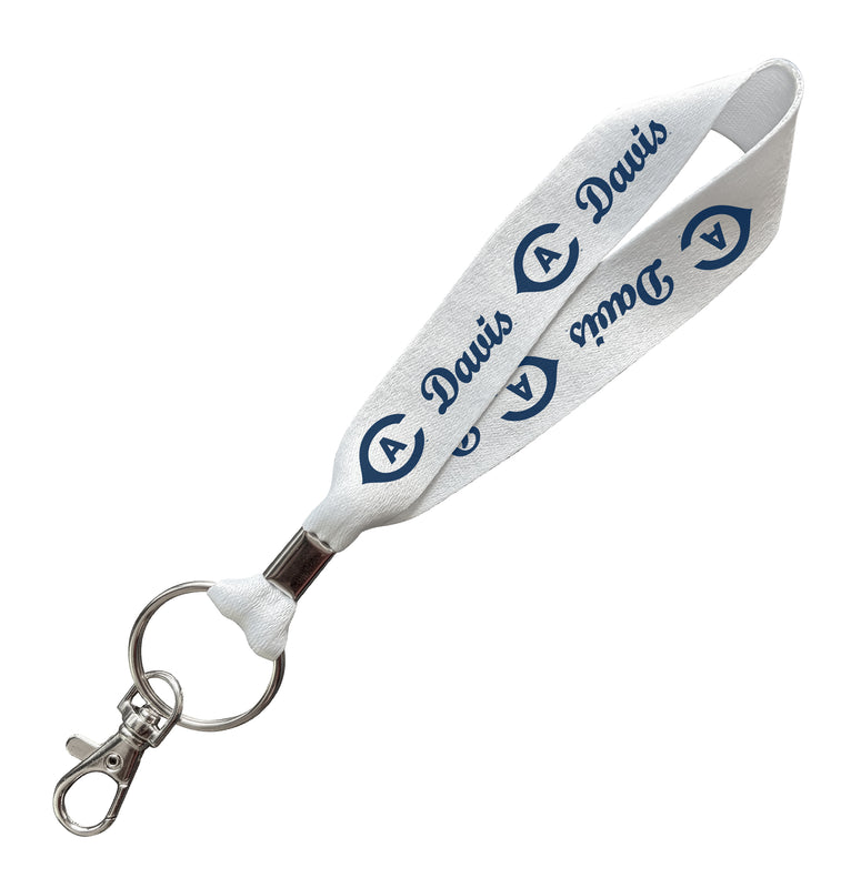 UC Davis Aggies Officially Licensed 6-Inches Long Cloth Keychain Lanyard 