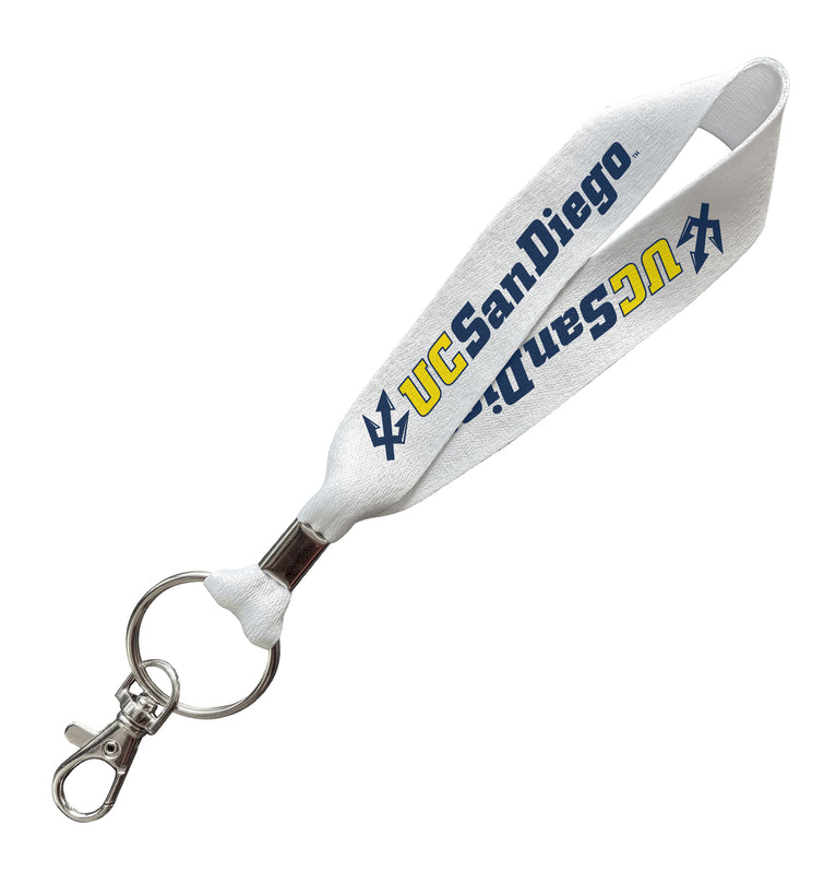 UC San Diego Officially Licensed 6-Inches Long Cloth Keychain Lanyard 
