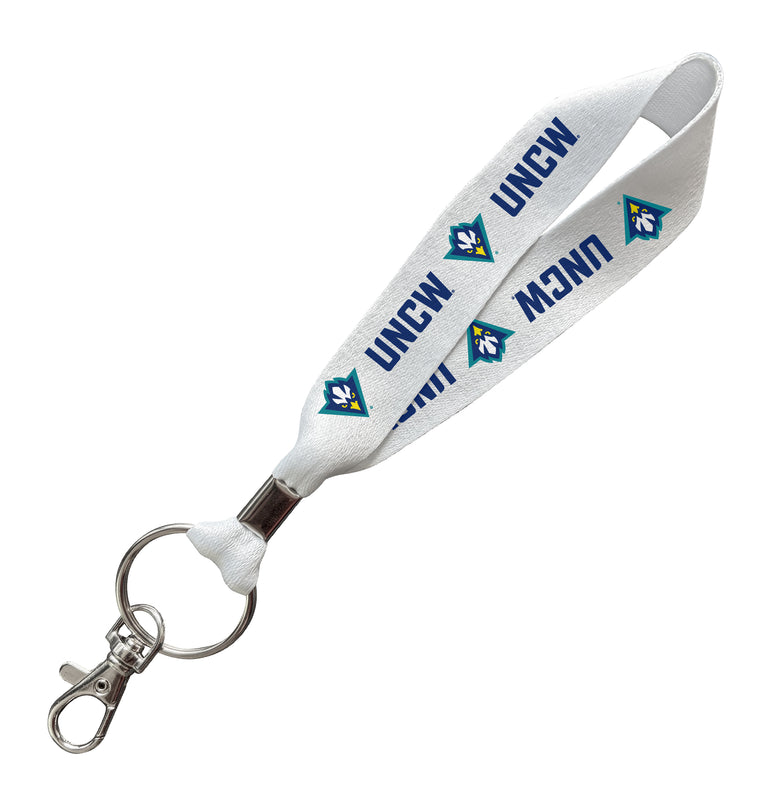 North Carolina Wilmington Seahawks Officially Licensed 6-Inches Long Cloth Keychain Lanyard 