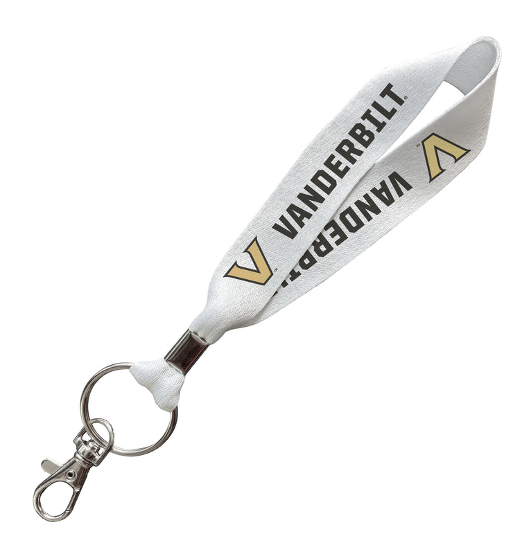 Vanderbilt University Officially Licensed 6-Inches Long Cloth Keychain Lanyard 