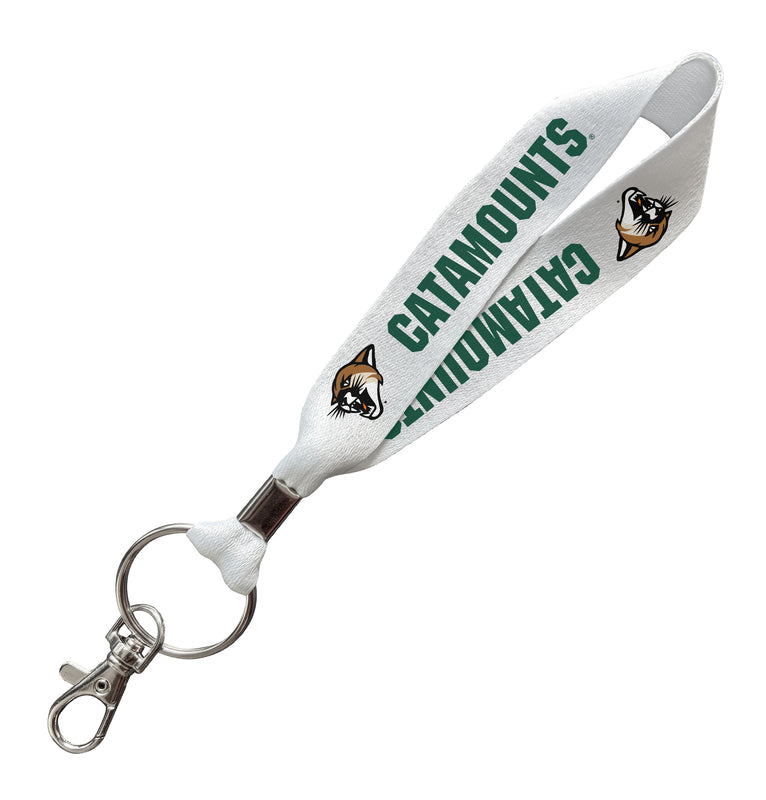 Vermont Catamounts Officially Licensed 6-Inches Long Cloth Keychain Lanyard 