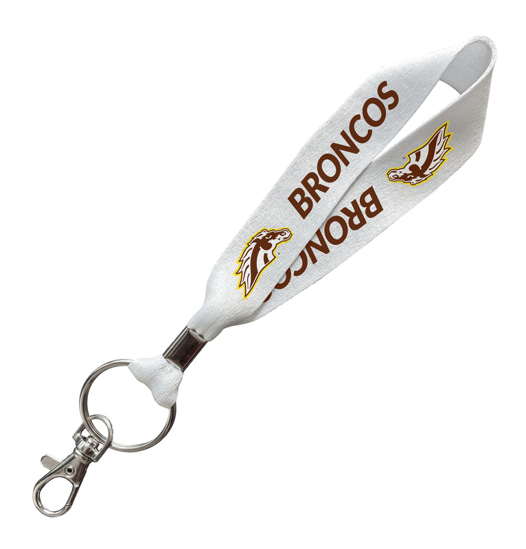 Western Michigan University Officially Licensed 6-Inches Long Cloth Keychain Lanyard 