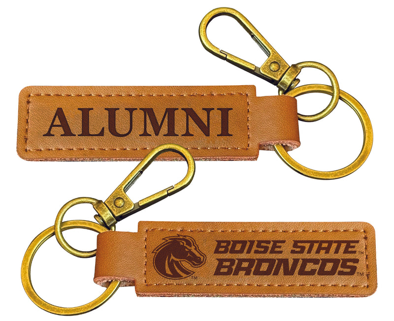 Boise State Broncos College Alumni Leather Keychain – Officially Licensed