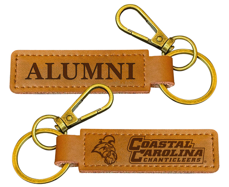 Coastal Carolina University College Alumni Leather Keychain – Officially Licensed