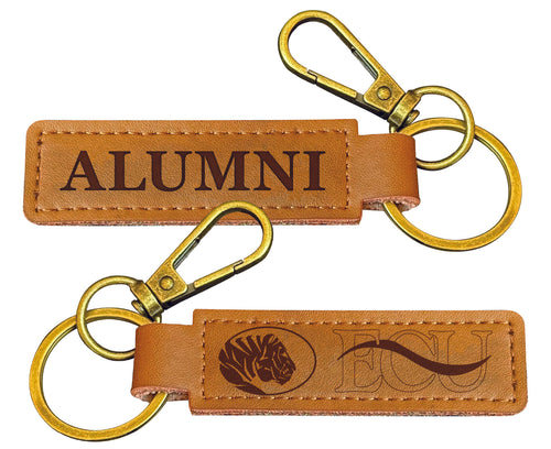 East Central University Tigers College Alumni Leather Keychain – Officially Licensed