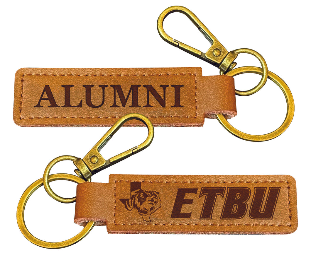 East Texas Baptist University College Alumni Leather Keychain – Officially Licensed