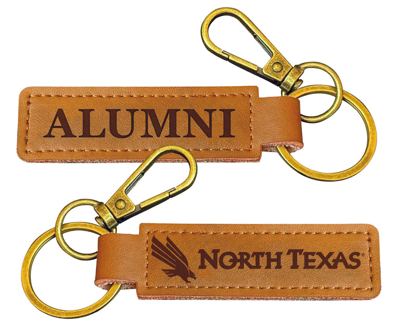 North Texas College Alumni Leather Keychain – Officially Licensed