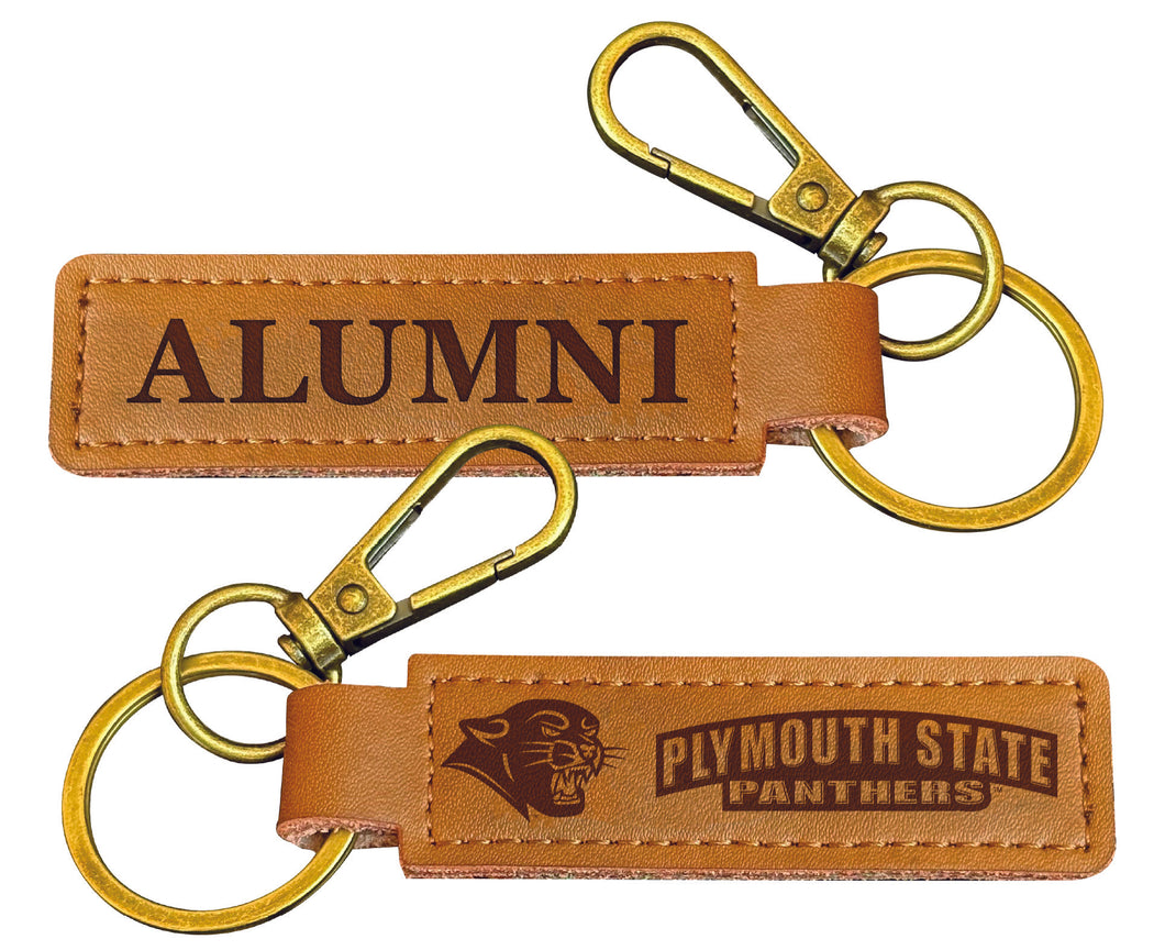 Plymouth State University College Alumni Leather Keychain – Officially Licensed