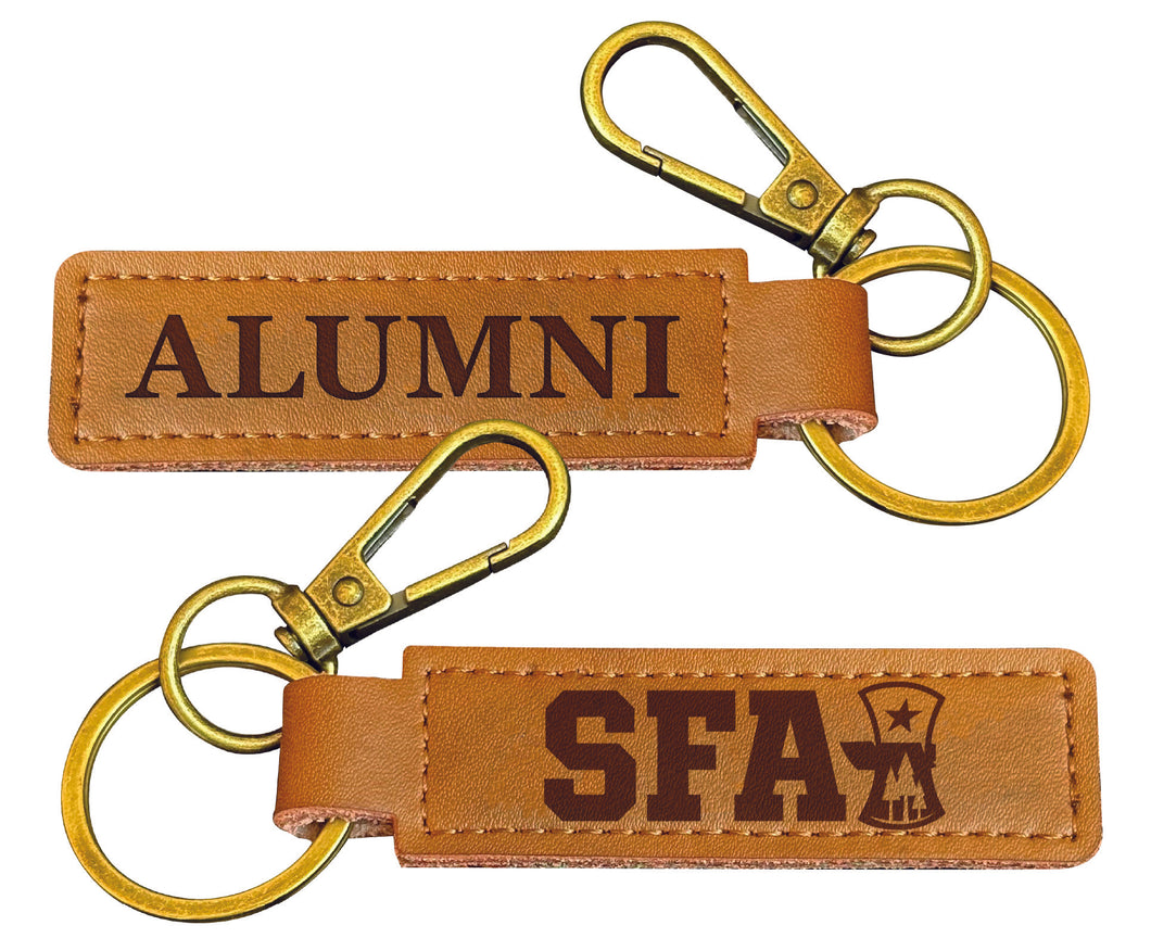 Stephen F. Austin State University College Alumni Leather Keychain – Officially Licensed