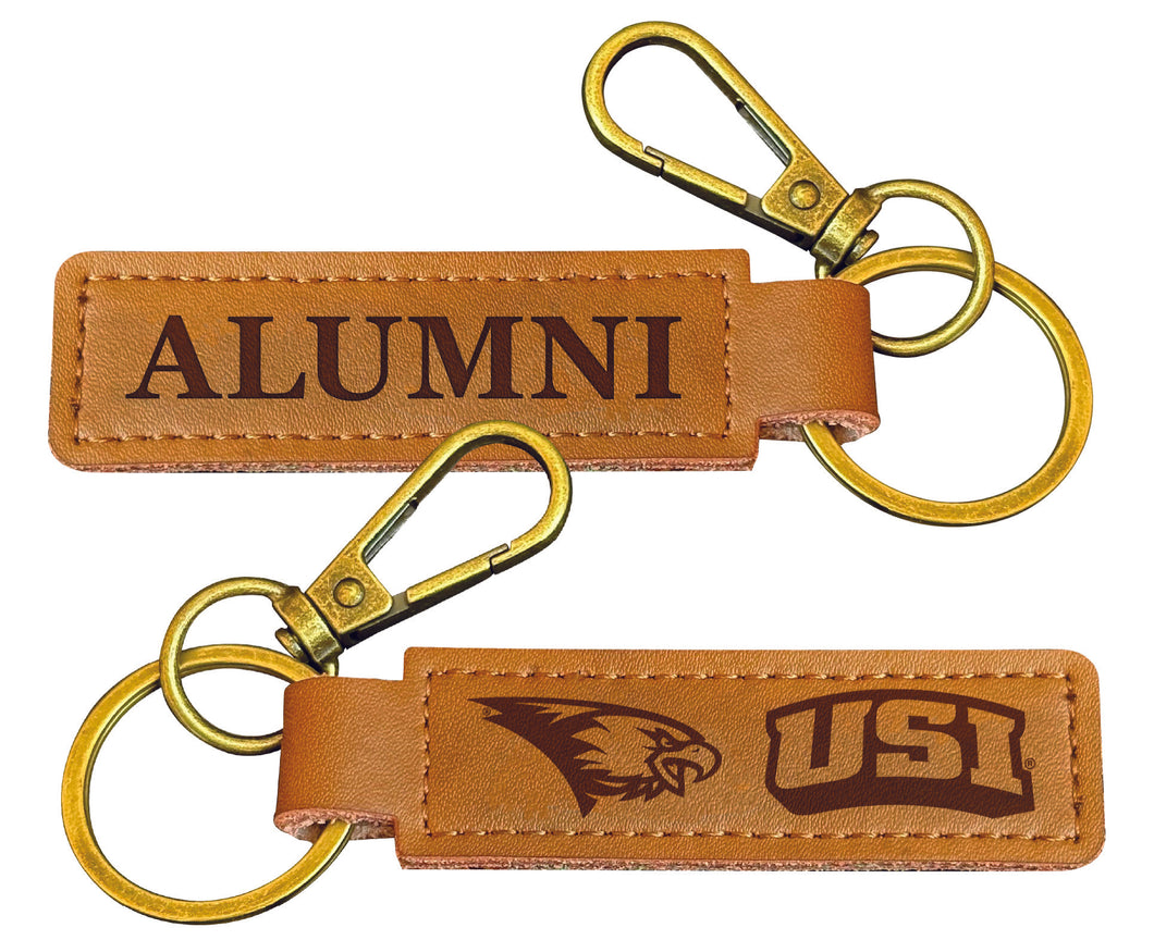 University of Southern Indiana College Alumni Leather Keychain – Officially Licensed