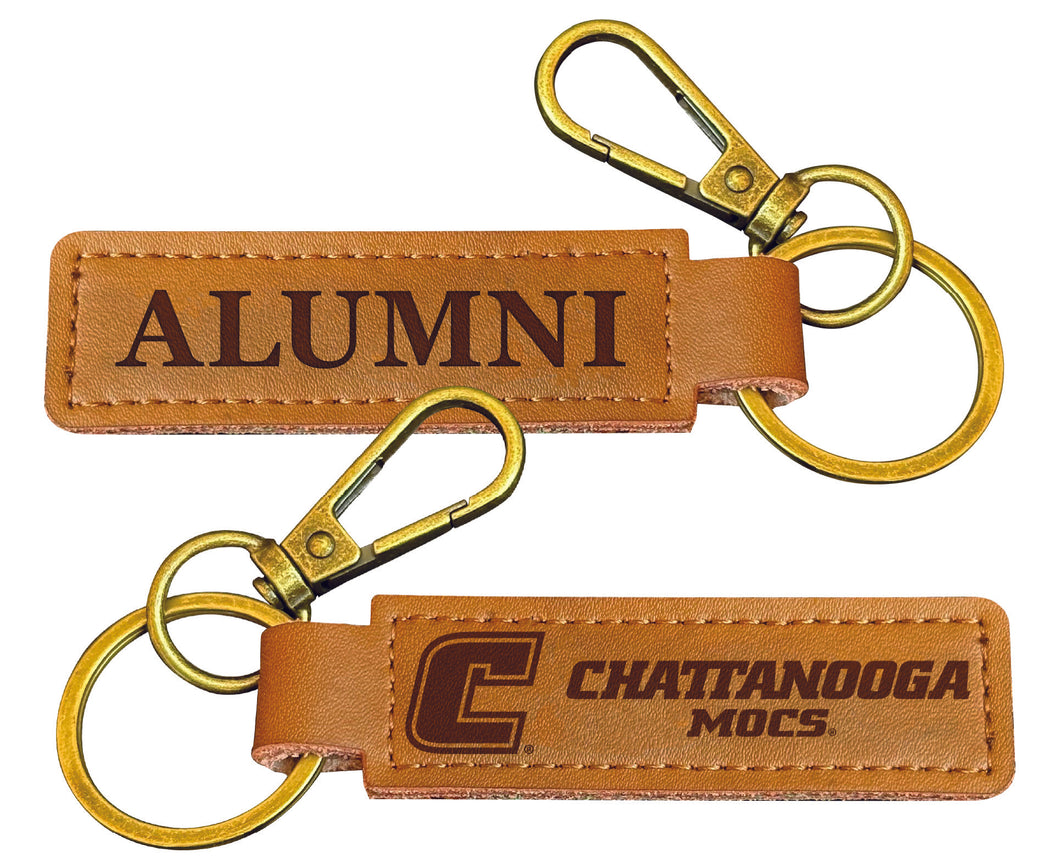 University of Tennessee at Chattanooga College Alumni Leather Keychain – Officially Licensed