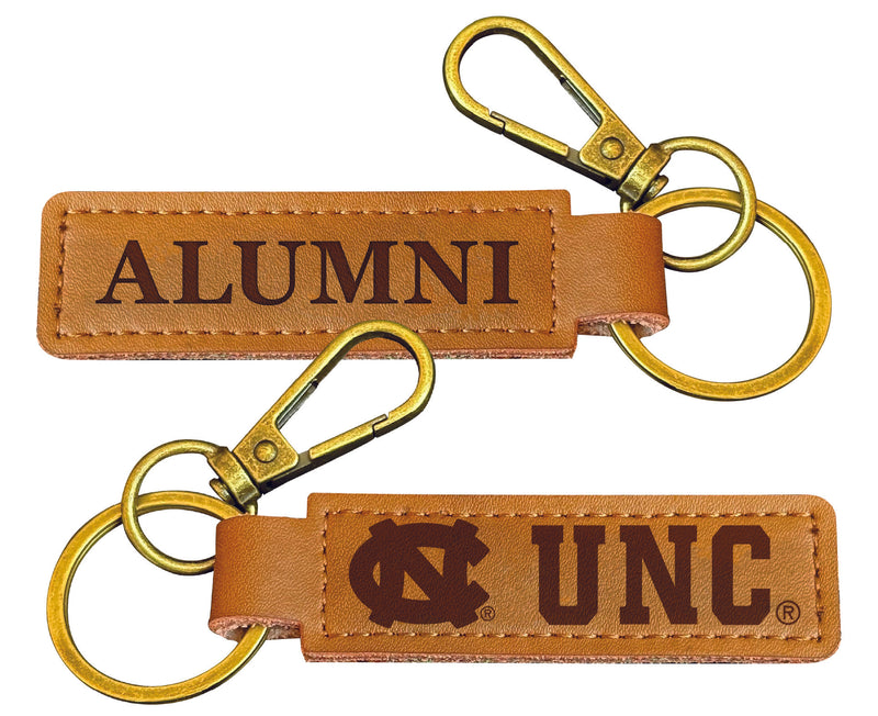 UNC Tar Heels College Alumni Leather Keychain – Officially Licensed